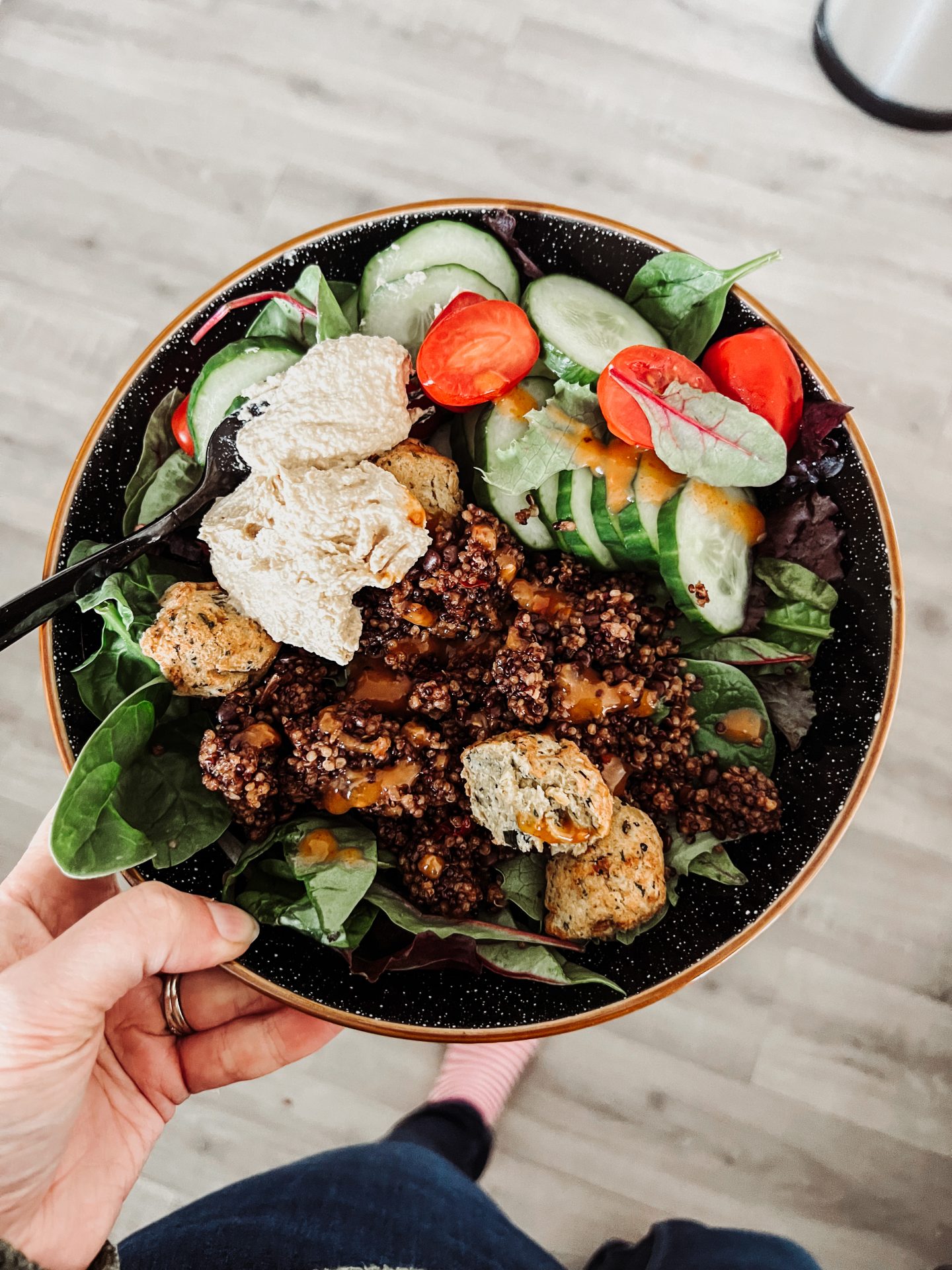Vegan vs Plant-Based - quinoa salad